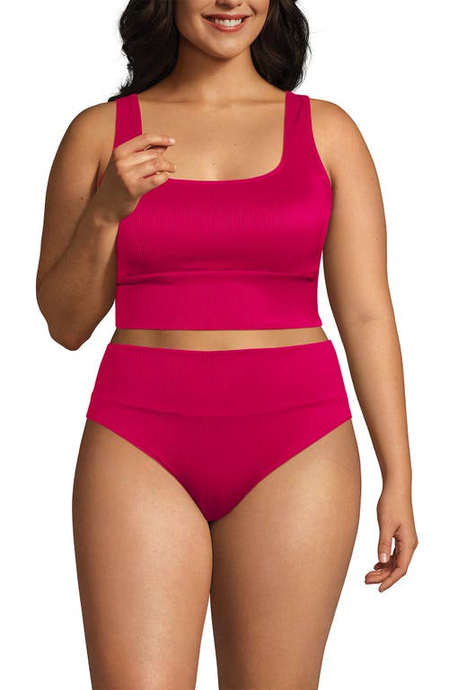 Shop Lands' End Tugless Tankini Top And High Waisted Bottom Swimsuit Set