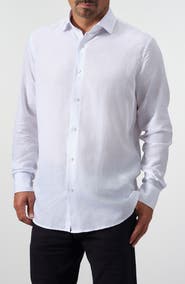 STUDIO GARNET LOS ANGELES Linen & Tencel Button Up Shirt
