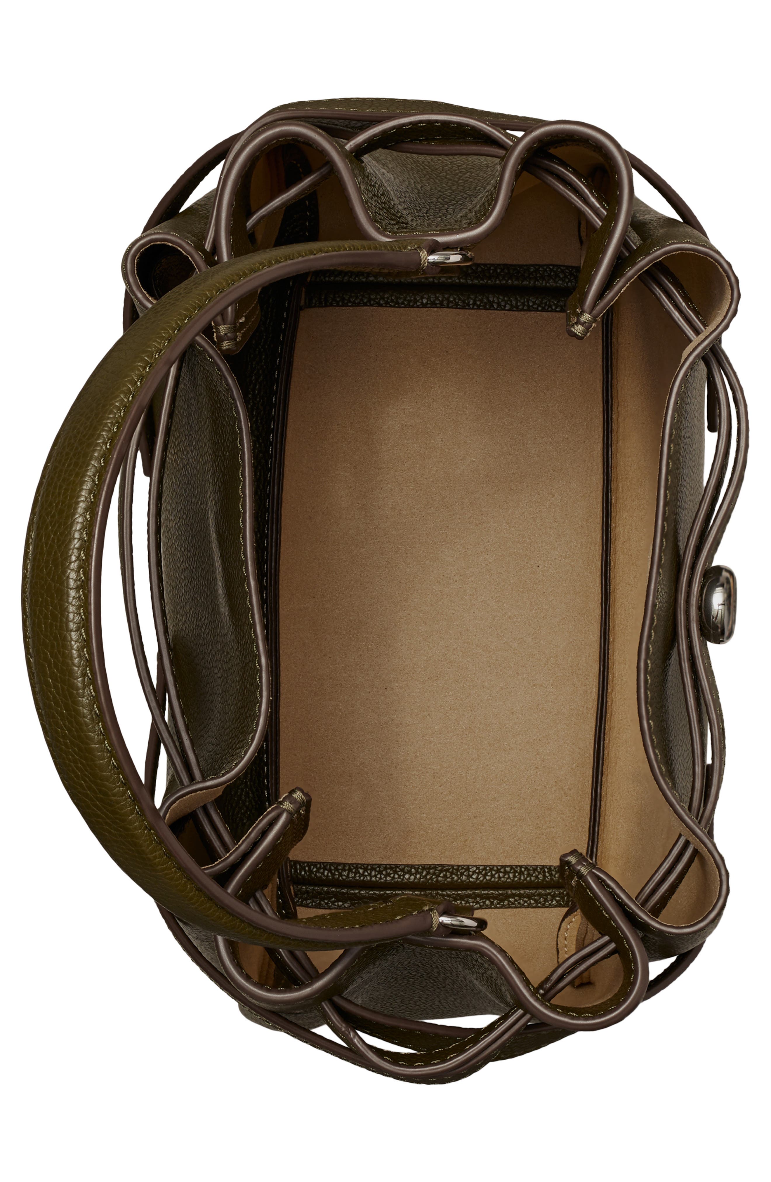 Romy Pebble Leather Bucket Bag, Alternate, color, LECCIO