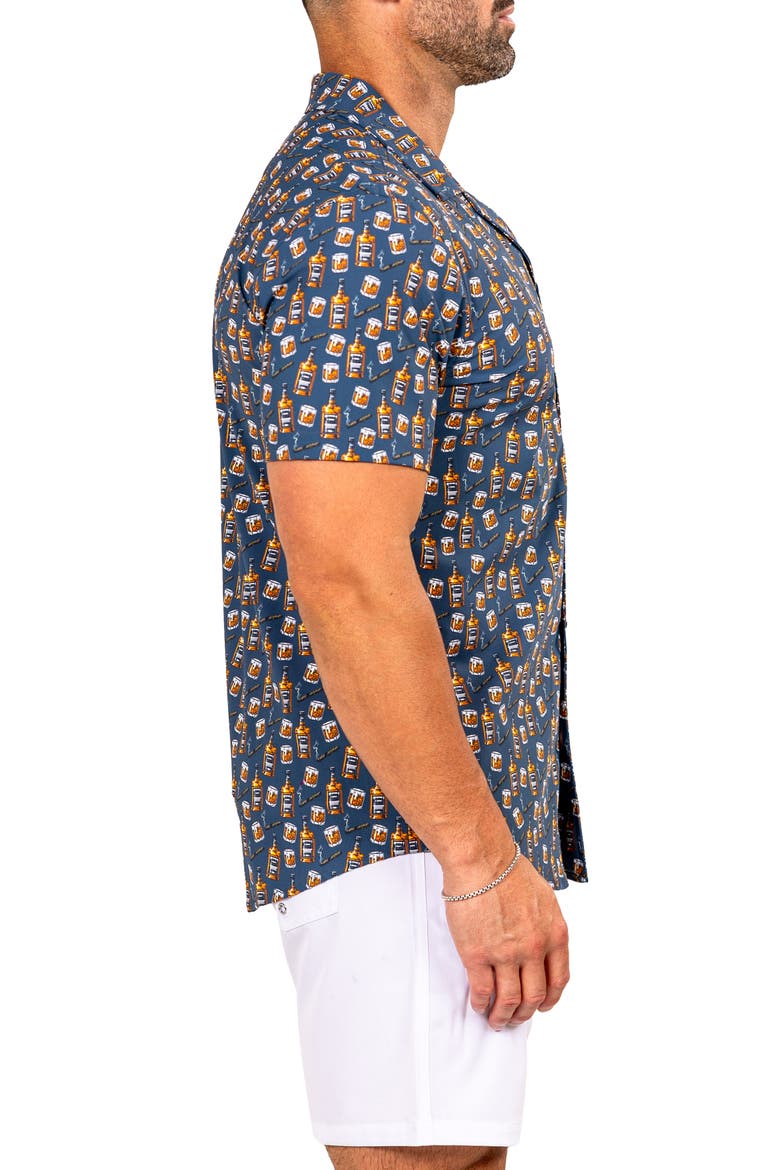 Marthy Black Camp Shirt, Alternate, color, BLACK