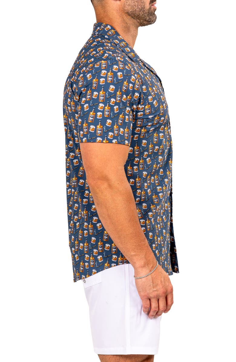 Maceoo Marthy Black Camp Shirt, Alternate, color, Black