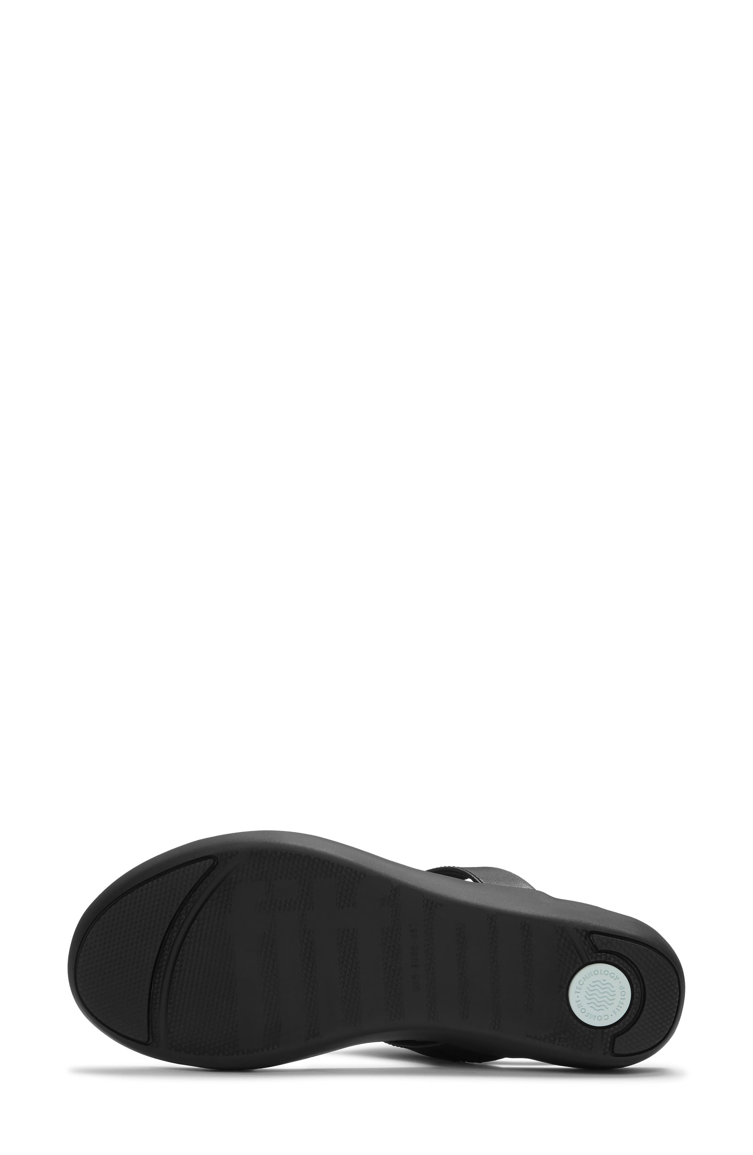 Flowform Wedge Flip Flop, Alternate, color, BLACK