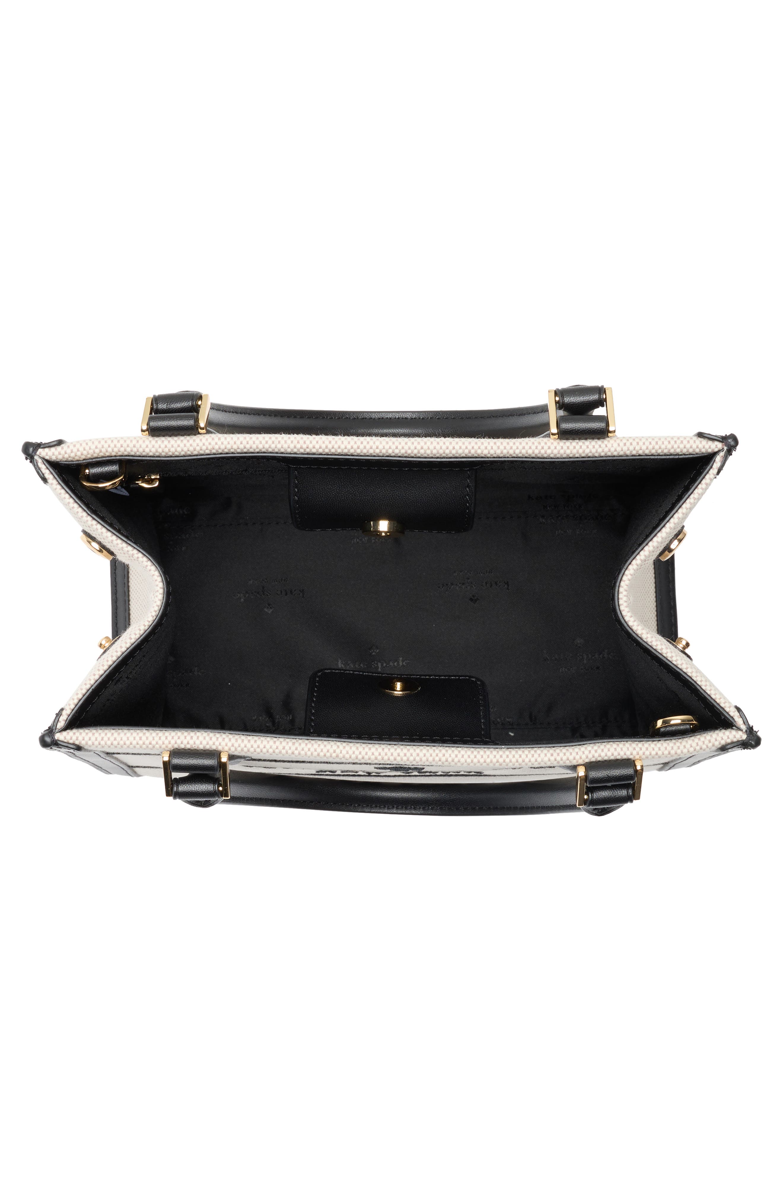 Kate Spade New York ellie small canvas tote bag, Alternate, color, Black Multi