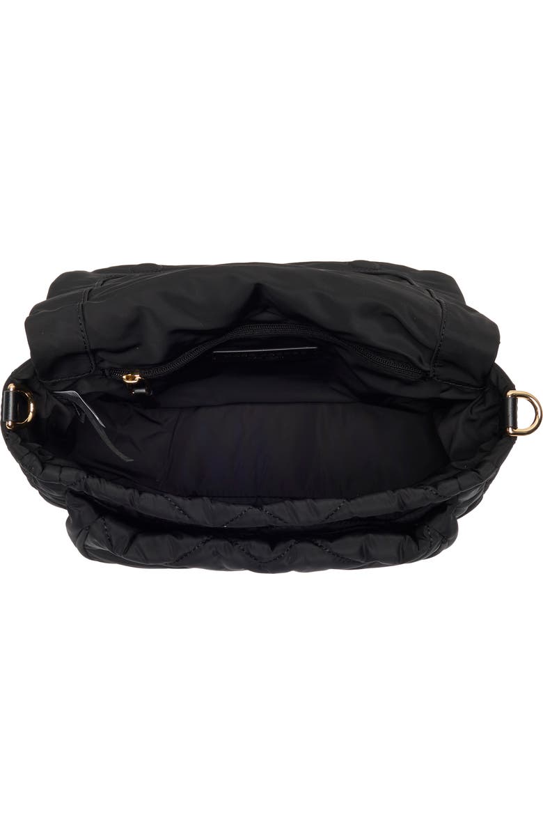 Marc Jacobs Quilted Nylon Utility Messenger Bag, Alternate, color, Black