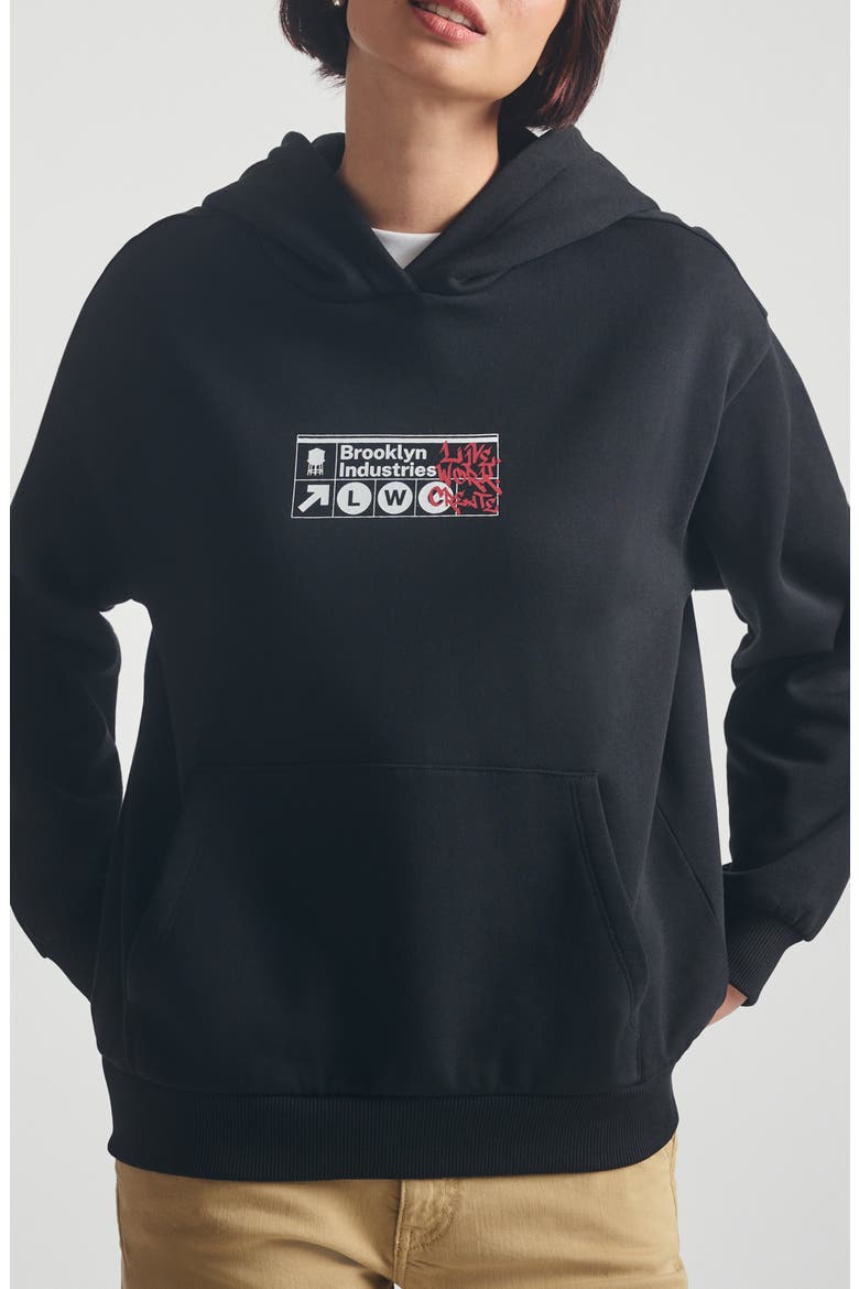 Live Work Create Hoodie, Main, color, BLACK