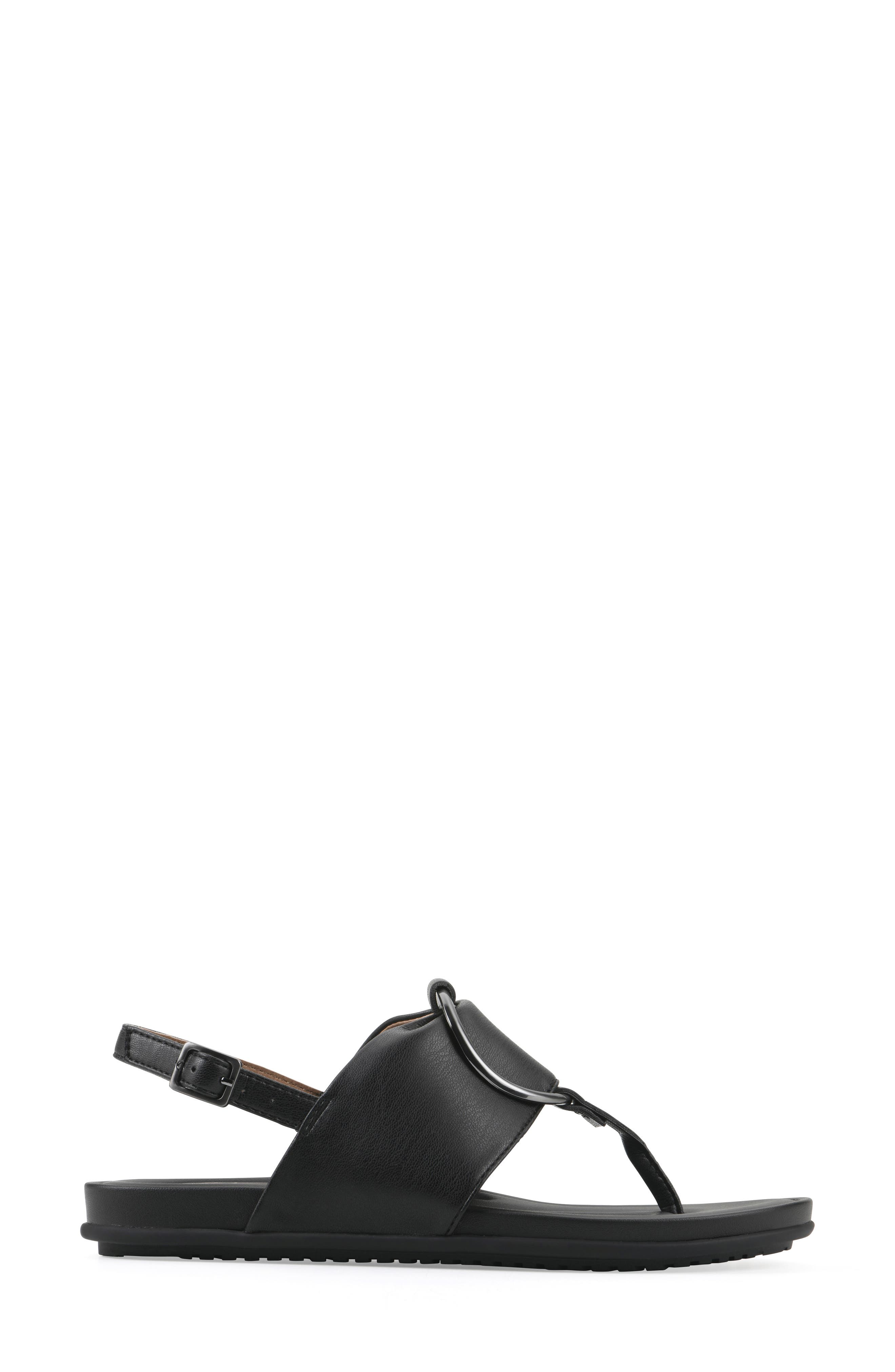 White Mountain Footwear Alicorn Slingback Sandal, Alternate, color, Black/ Black/ Smooth