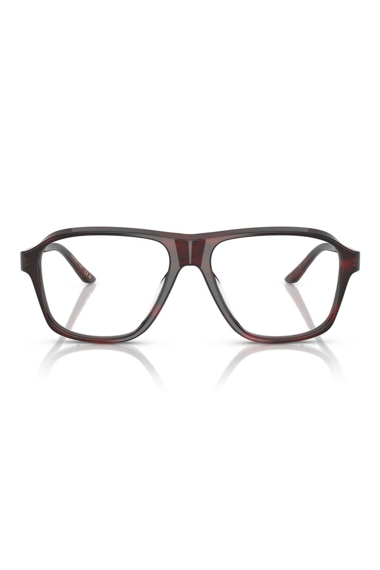 56mm Pilot Optical Glasses, Main, color, BORDEAUX BARK/ DEMO LENS