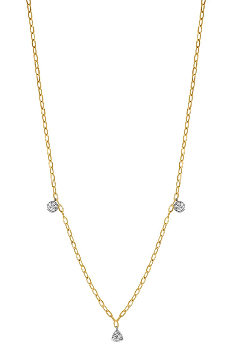 Bony Levy 18K Gold Pavé Diamond Charm Necklace, Main, color, 