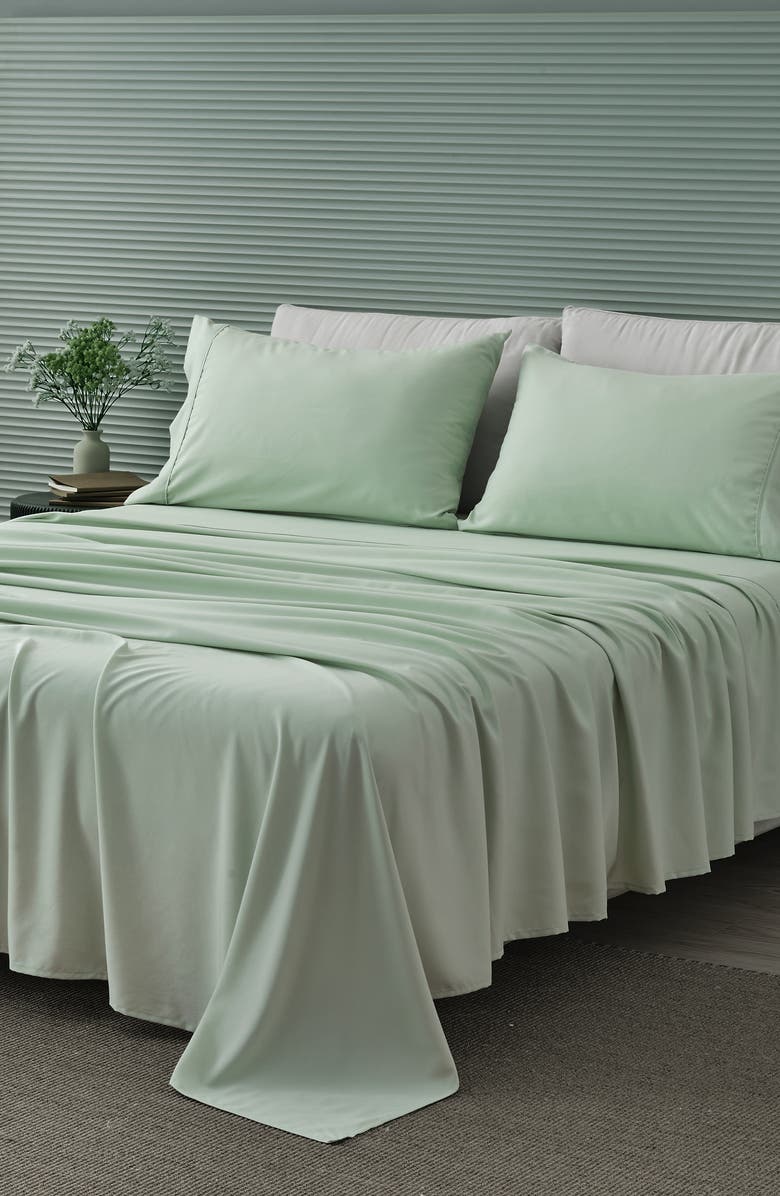Woven & Weft Wrinkle Resistant Sheet Set, Alternate, color, Sage