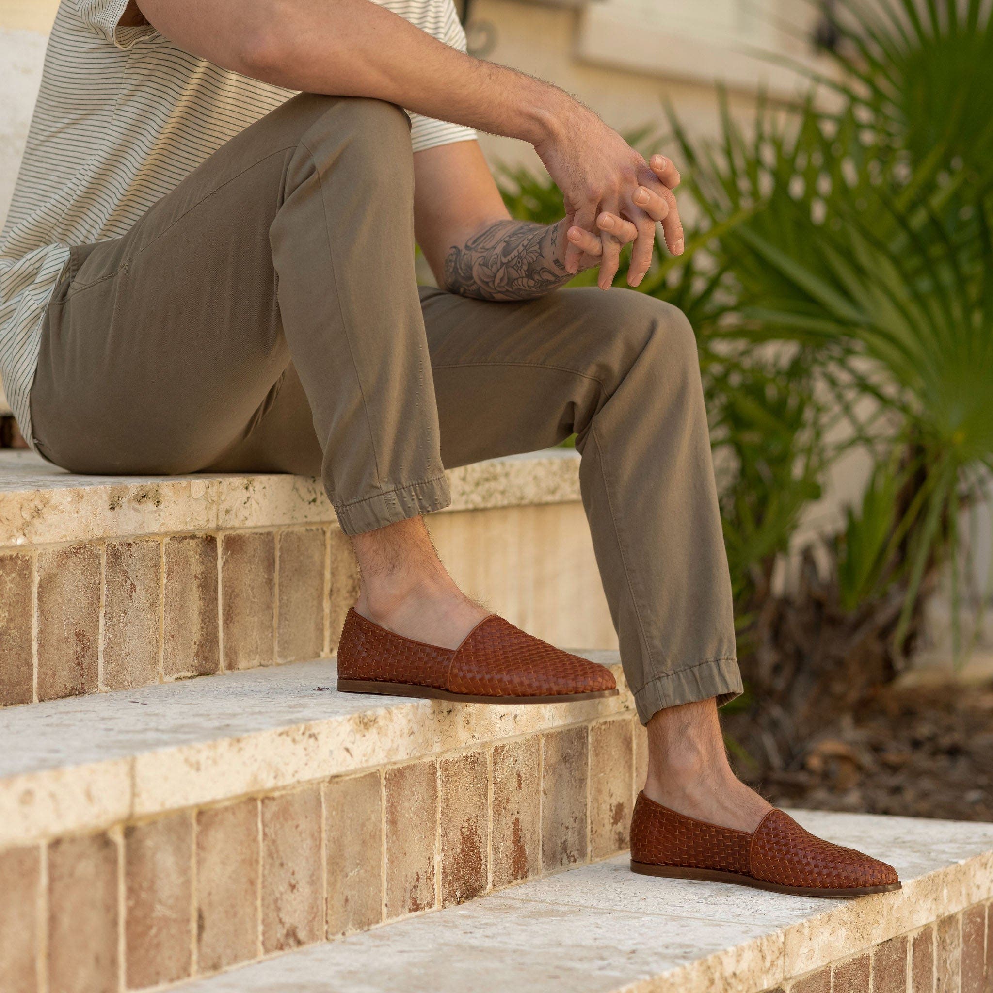 Alejandro Woven Slip-On 2.0, Alternate, color, Brandy