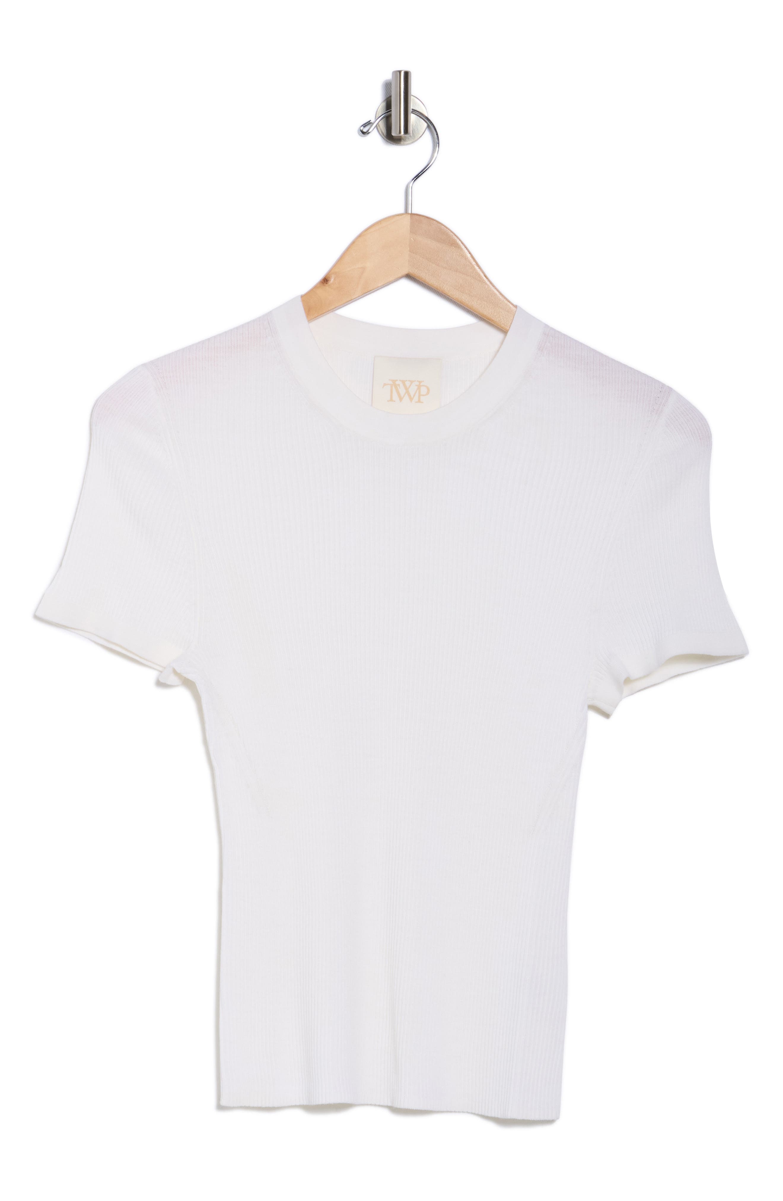 TWP Tease Short Sleeve Wool Sweater