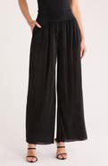 Ellen Tracy Plissé Wide Leg Pants