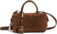 Max Mara Small Boston Suede Top Handle Bag