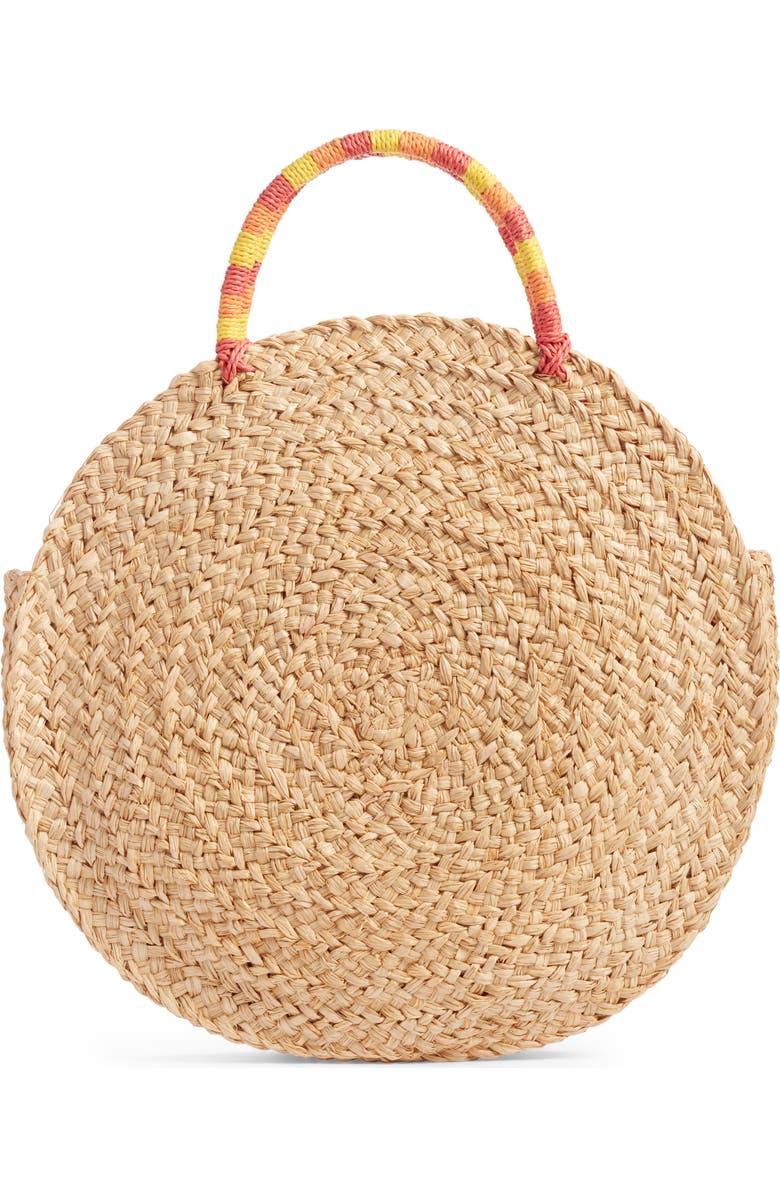 Nordstrom Shine Raffia Circular Tote, Alternate, color,