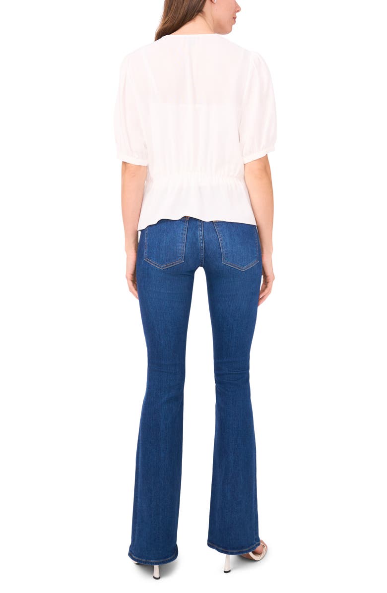 Halogen<sup>®</sup> Button Front Tie Waist Top, Alternate, color, New Ivory