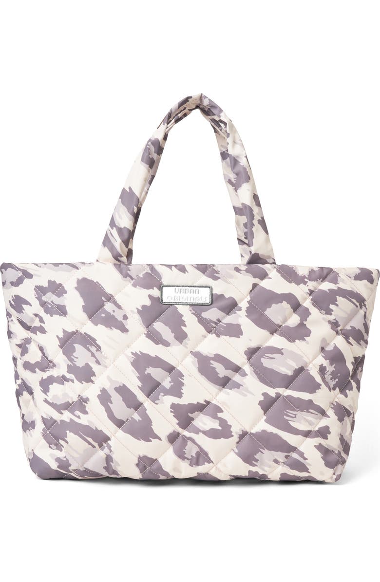 Urban Originals Woven Tote Bag, Main, color, Leopard