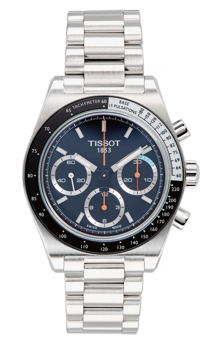 Tissot PR516 Bracelet Chronograph Watch, 40mm, Main, color, 