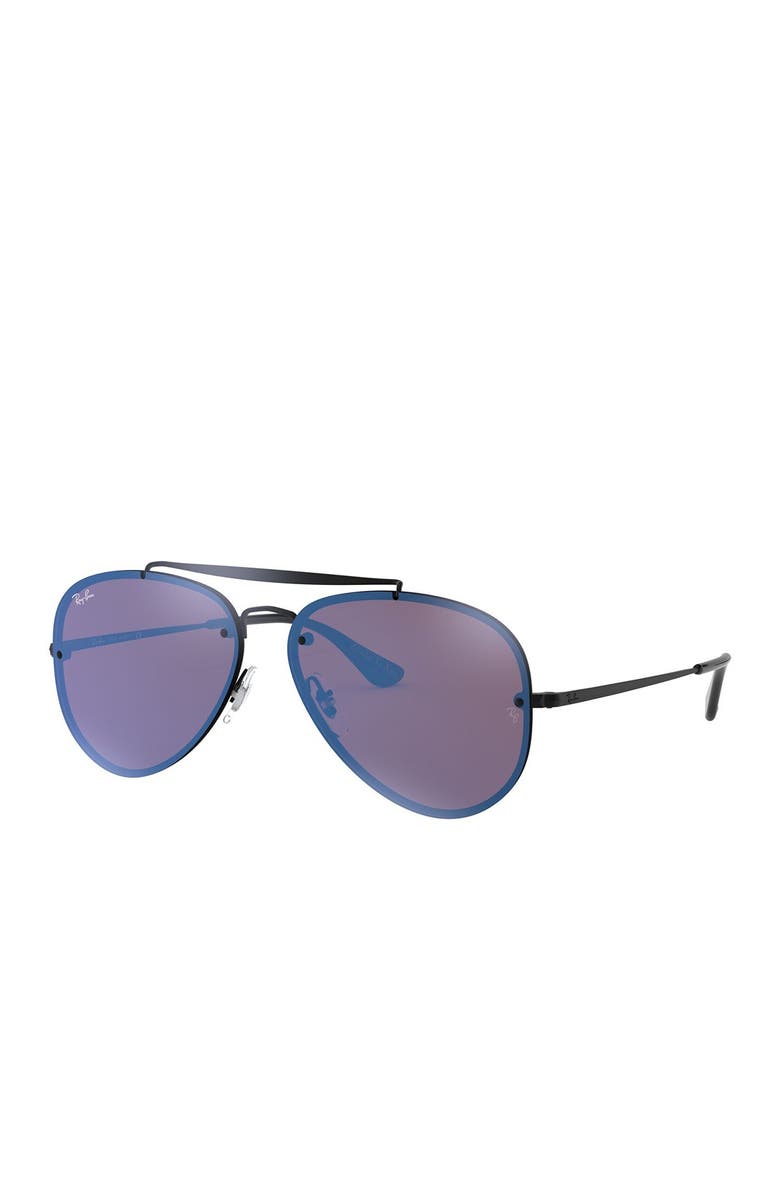 Ray-Ban 61mm Mirrored Lens Aviator Sunglasses, Main, color,