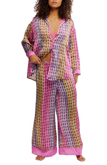 Free People Dreamy Days Print Pajamas In Multi