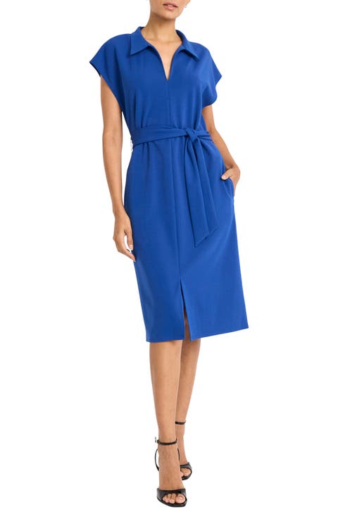 Collared Midi A-Line Dress