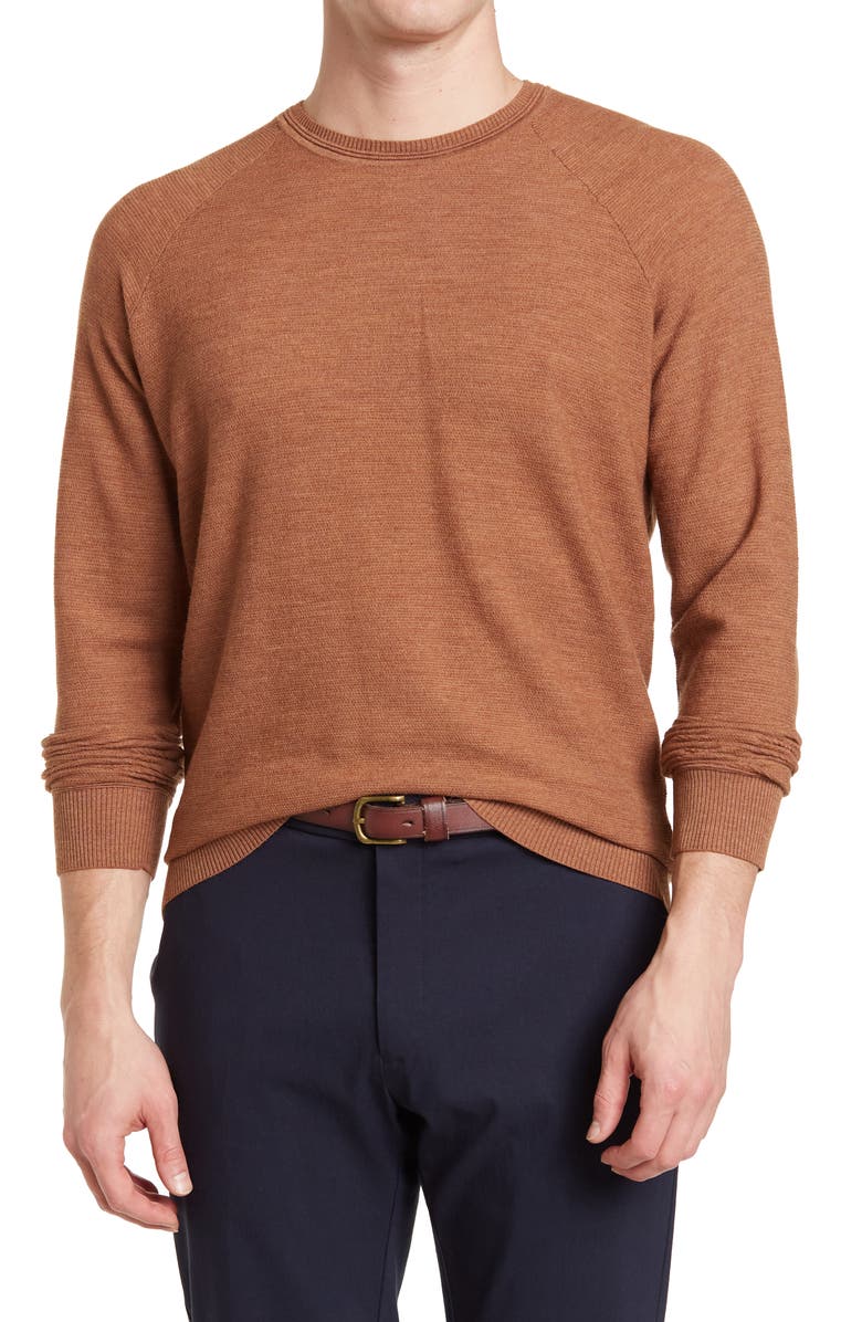 Peter Millar Excur Flex Villa Raglan Crew Neck Pullover, Main, color,