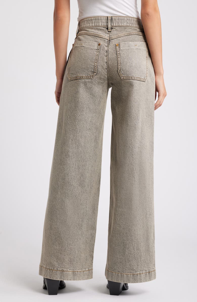 Wit & Wisdom 'Ab'Solution V-Yoke High Waist Wide Leg Jeans, Alternate, color,