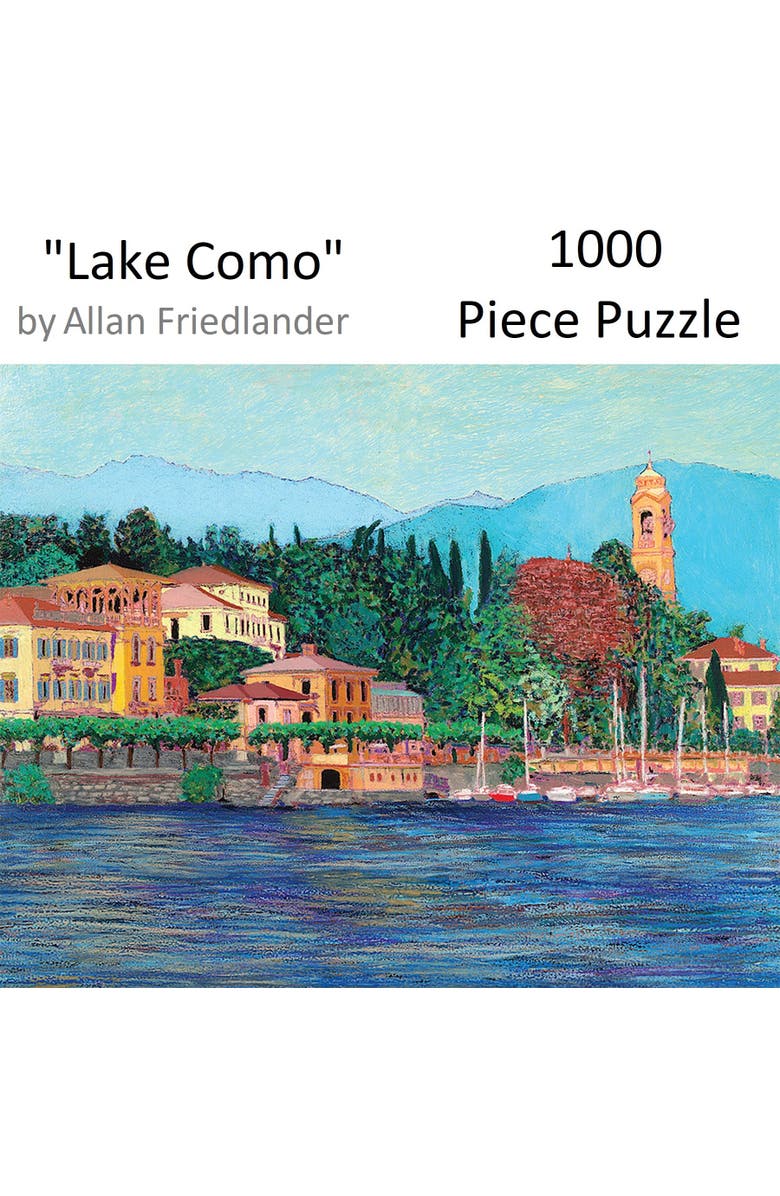 Hart Puzzles Lake Como by Allan Friedlander, 24 x 30 Inch 1000 Piece Puzzle, Alternate, color, Multicolored