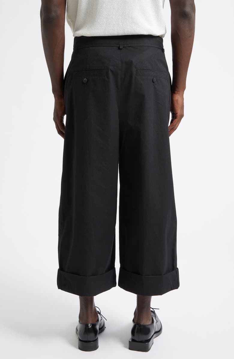 Jacquemus Le Pantalon Marin Belted Cotton Poplin Wide Leg Pants, Alternate, color, Black 990