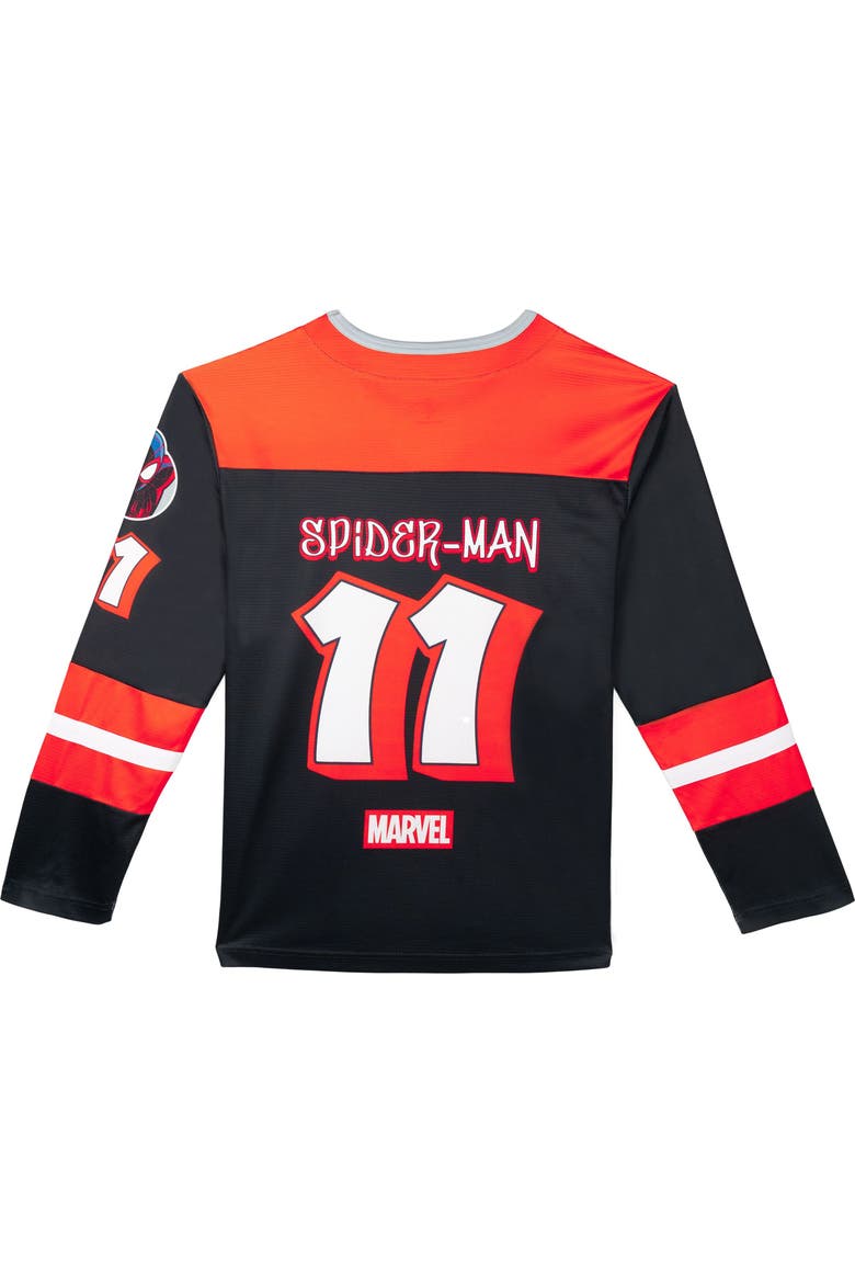 Spider-Verse Hockey Jersey, Alternate, color, Charcoal Miles Morales