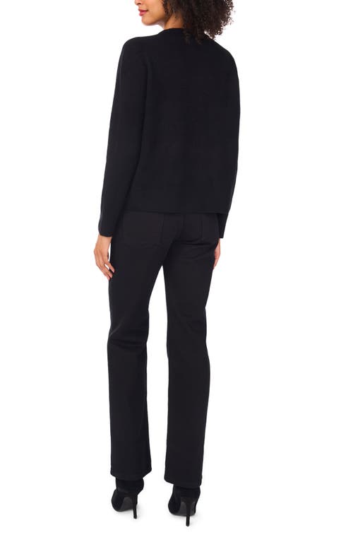 Vince Camuto Swiss Alps Graphic Crewneck Sweater In Black