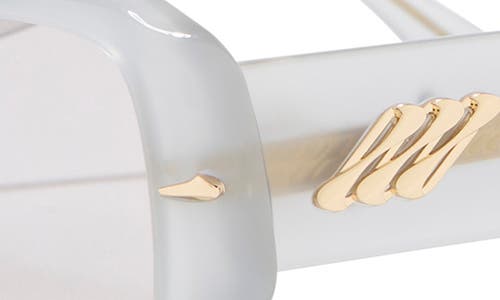 Le Specs 54mm Numero Cuatro Rectangular Sunglasses In White