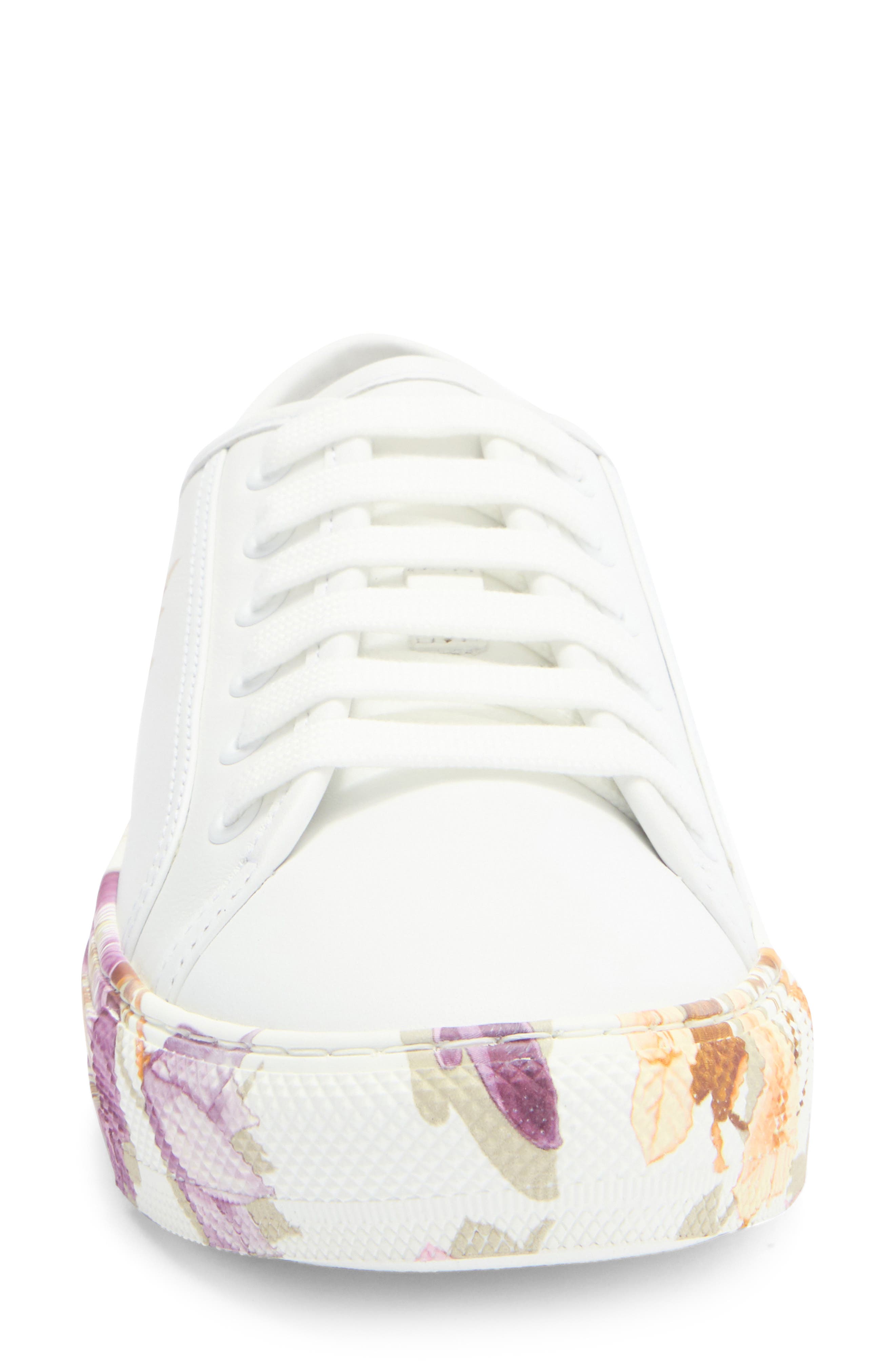 FERRAGAMO Borg Floral Print Low Top Sneaker, Alternate, color, 
