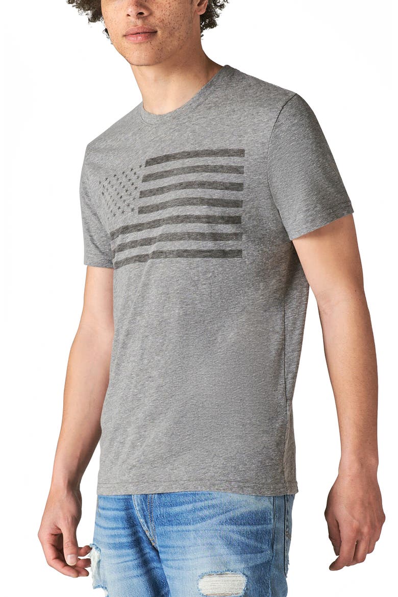 US Flag Graphic Tee, Alternate, color, GREY