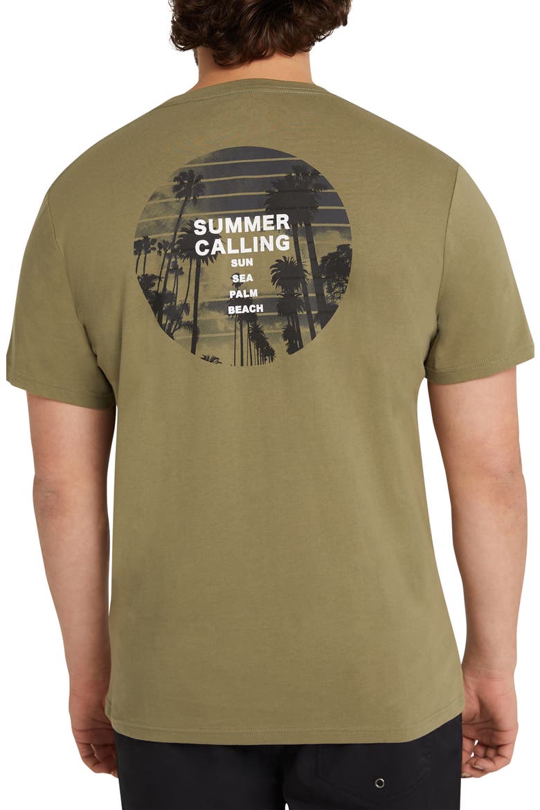 Palm Beach Graphic T-Shirt , Alternate, color, GREEN