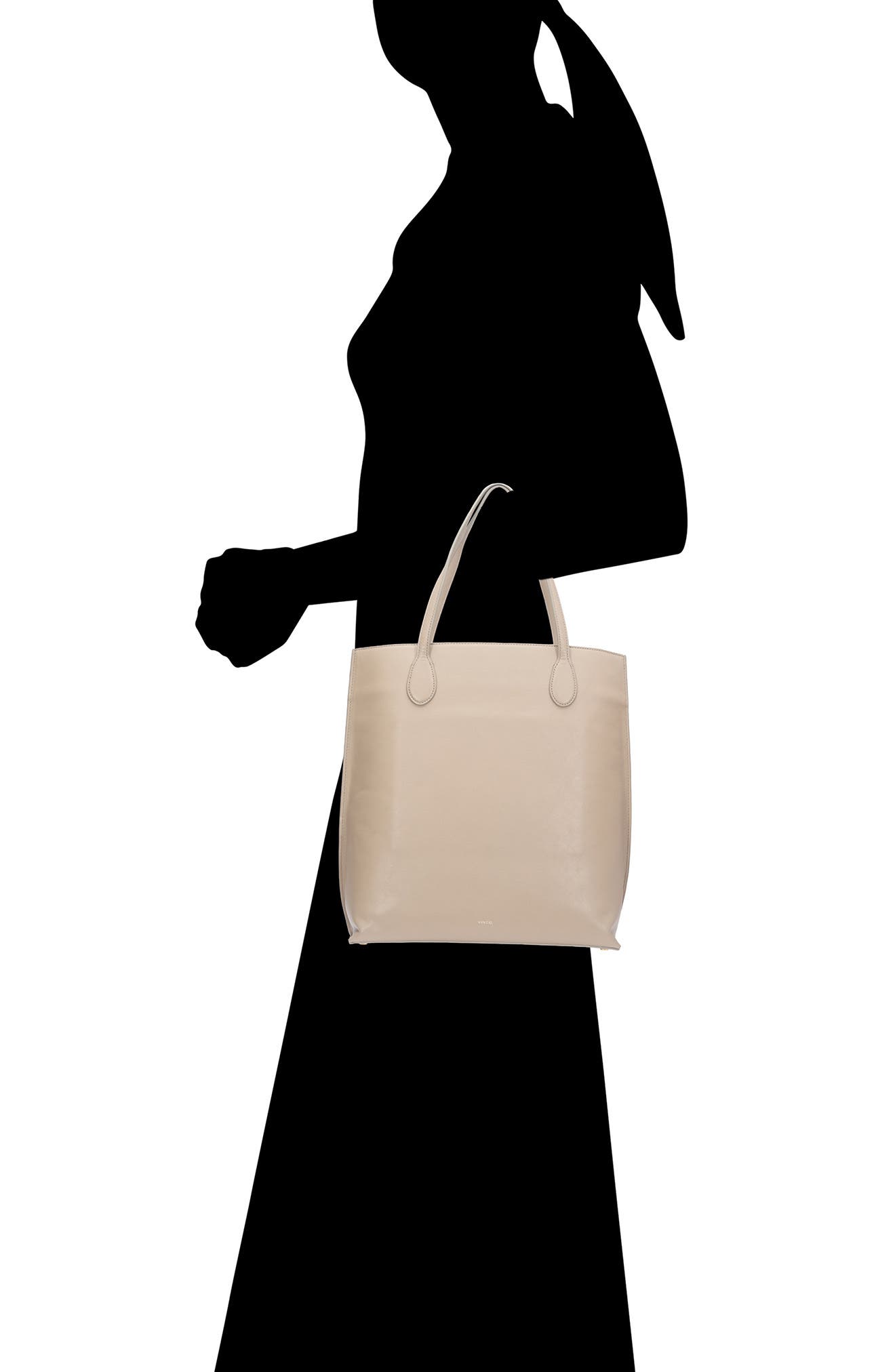 Athene Leather Tote, Alternate, color, SANDTRAIL