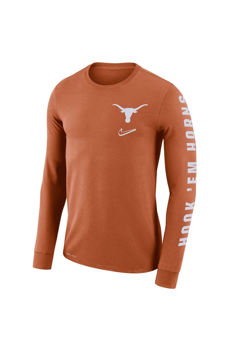 Nike Men's Nike Texas Orange Texas Longhorns Local Mantra Performance Long Sleeve T-Shirt, Alternate, color, 