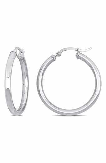 10K Gold Hoop Earrings, 33mm