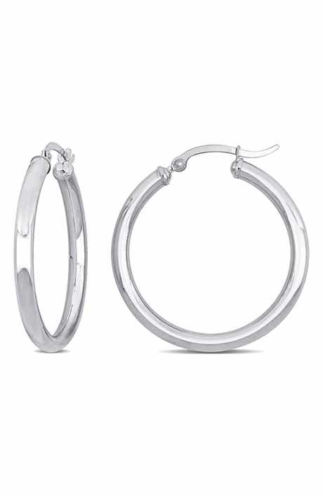 DELMAR 10K Gold Hoop Earrings, 33mm