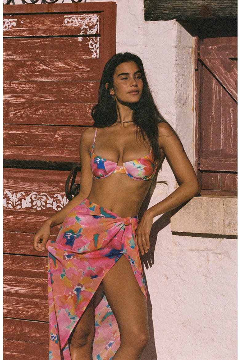 Portela Cover-Up Sarong, Alternate, color, FLOWER PLAY