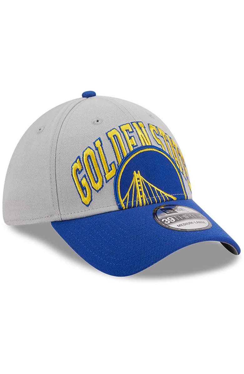 New Era Men's New Era Gray/Royal Golden State Warriors Tip-Off Two-Tone 39THIRTY Flex Hat, Alternate, color, 