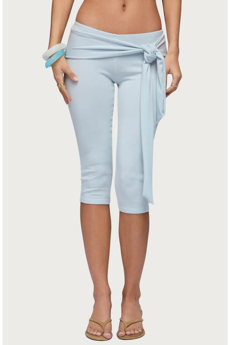 Adara Tie Capri Pants, Main, color, LIGHT-BLUE