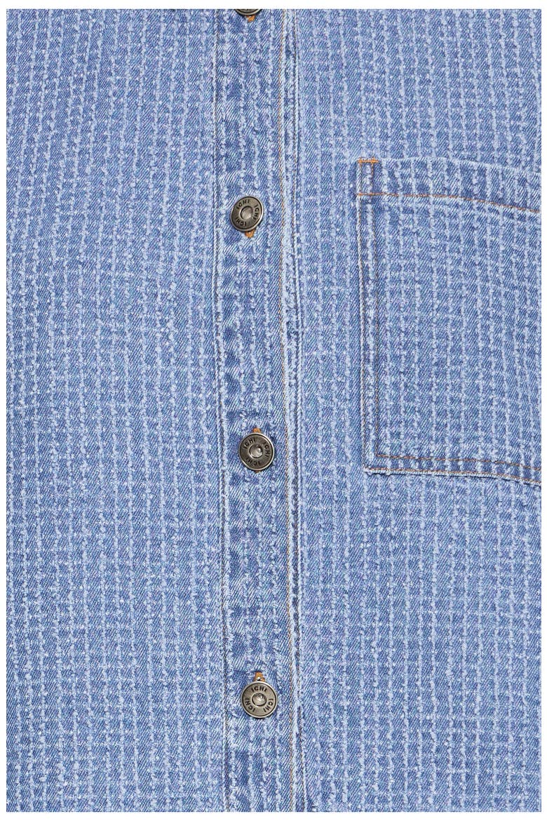 Isalia Broken Denim Shirt, Alternate, color, MEDIUM BLUE BROKEN DENIM