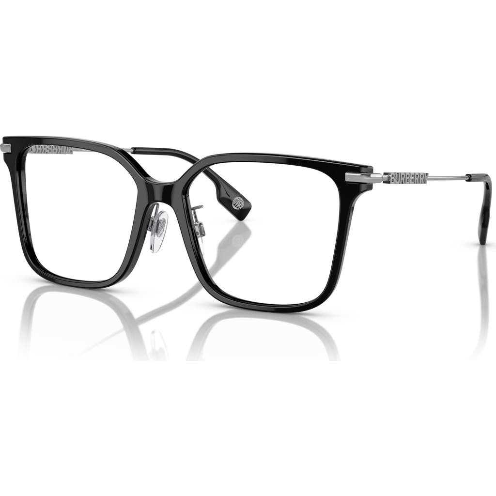 Burberry 54mm Square Optical Glasses In Black