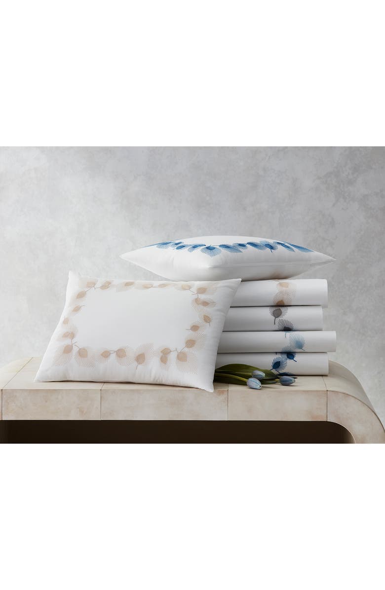 Matouk Feather Sham, Alternate, color, Platinum