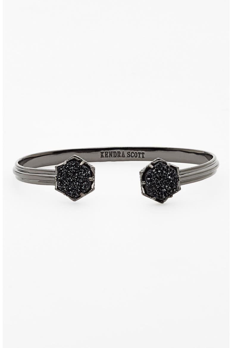 'Arden' Station Cuff, Main, color, GUNMETAL/ BLACK DRUSEY