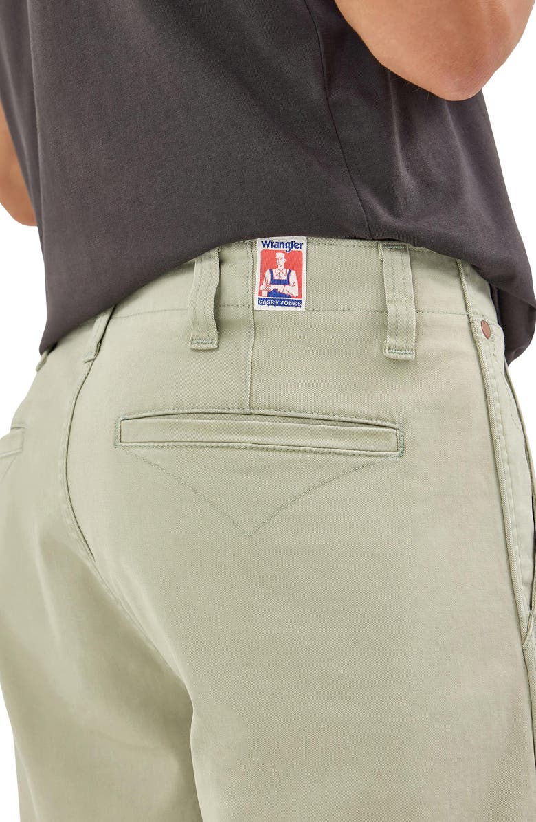 Wrangler Casey Jones Flat Front Stretch Cotton Shorts, Alternate, color, Tea