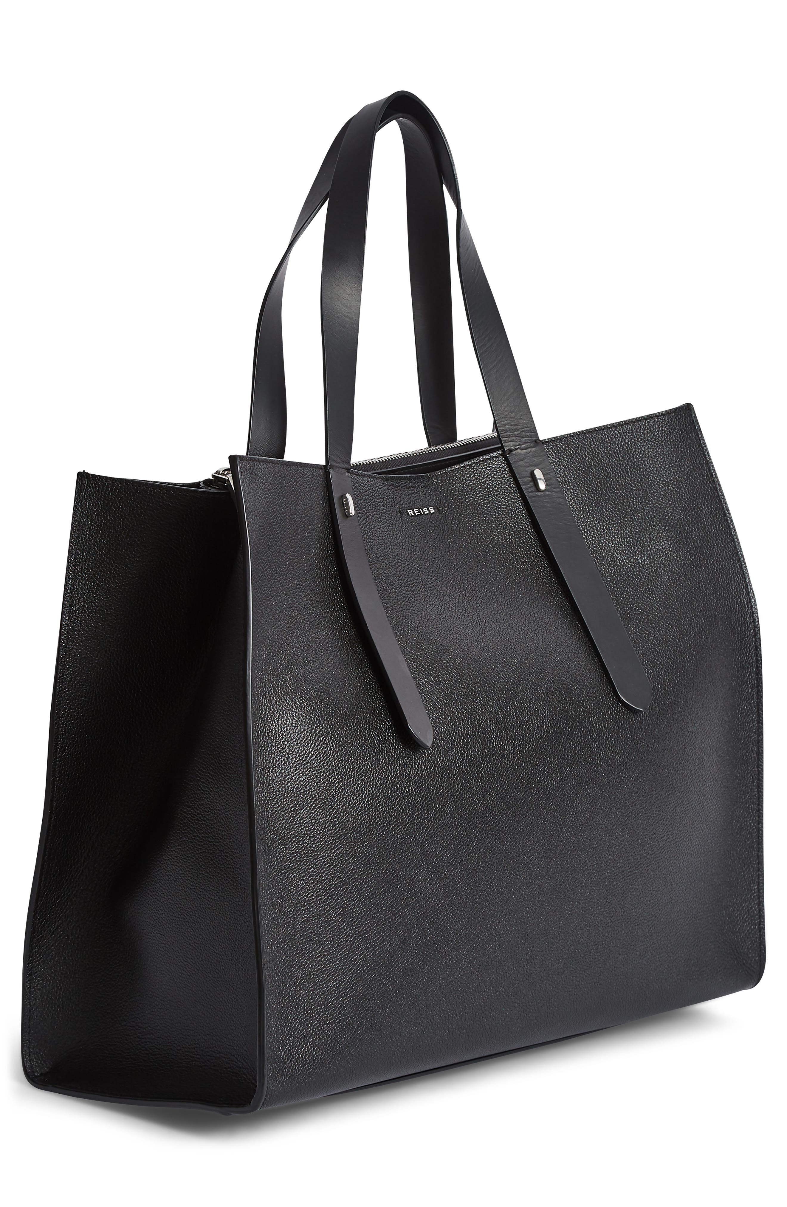 Reiss Swaby Leather Tote, Alternate, color, 