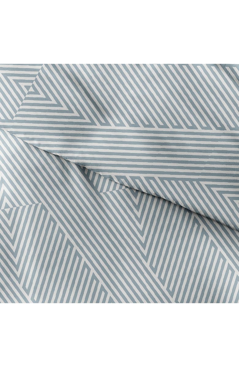 HOMESPUN HOME SPUN Premium Ultra Soft Modern Diagonal 3-Piece Duvet Cover Set, Main, color, Light Blue