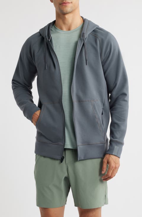 Midweight Tech Performance Full Zip Hoodie