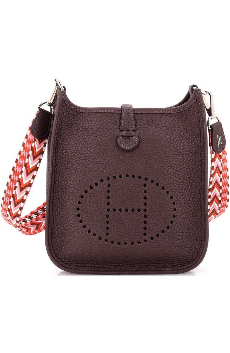 Pre-Owned Hermes Evelyne Bag Gen III Clemence TPM, Main, color, Rouge Sellier